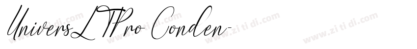 UniversLTPro Conden字体转换 UniversLTPro Conden字体转换